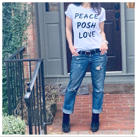 ✨LAST ONE✨PEACE POSH LOVE GRAPHIC T-SHIRT - Picture 7 of 8